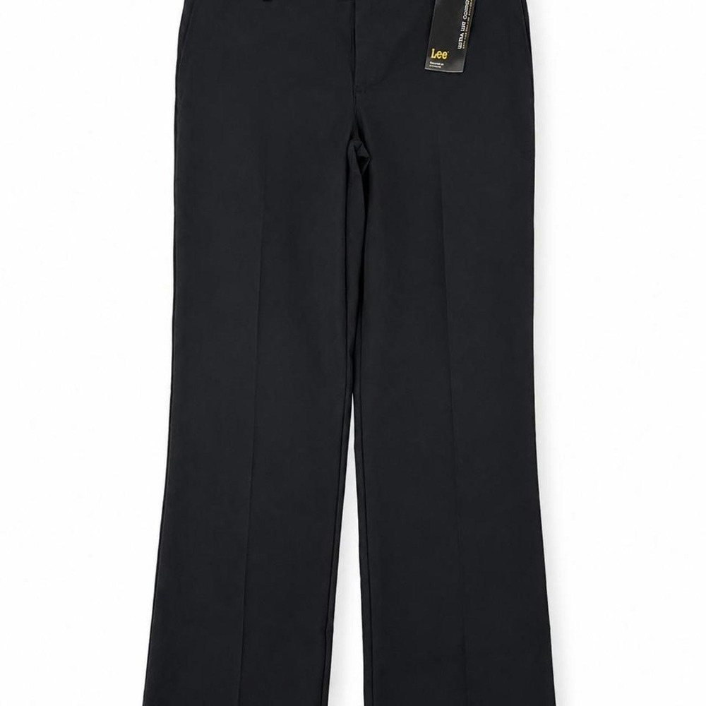 Lee Women's Black Straight-Leg Dress Pants